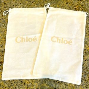 Set of Chloe shoe dust bags